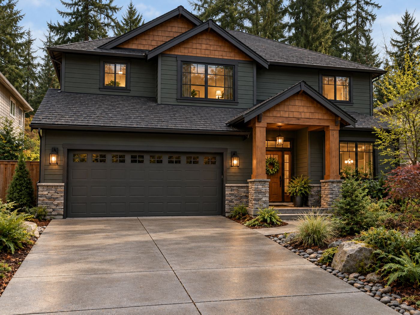 Exterior Transformation after remodel, Fircrest Hearth Home