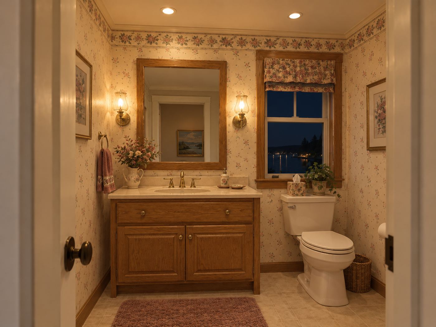 Half bath before remodel