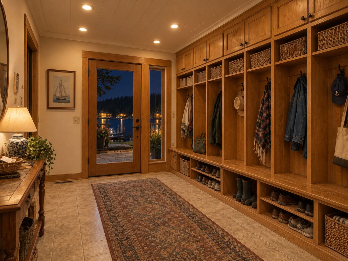 Mudroom before remodel