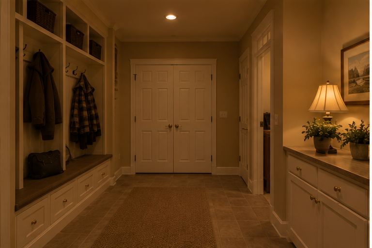 Mudroom before remodel