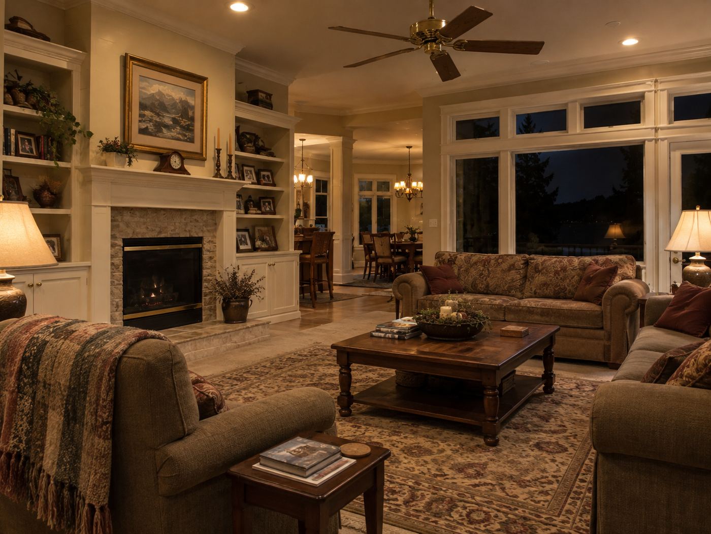 Living room before remodel