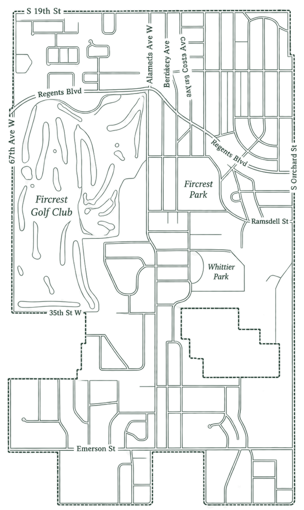 Fircrest street map