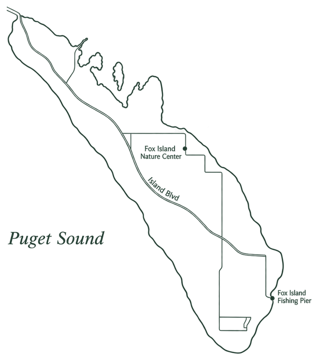 Fox Island street map