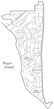 Normandy Park street map