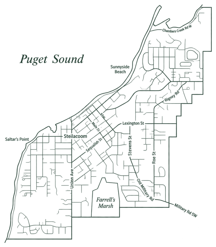 Steilacoom street map