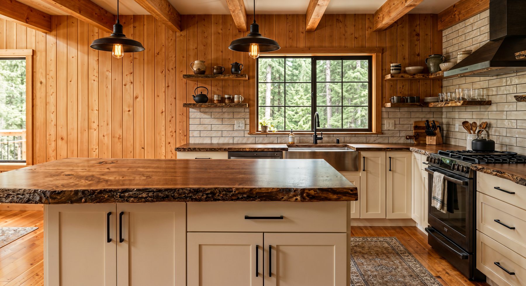 Kitchen after remodel, Packwood Mt. Rainier Cabin