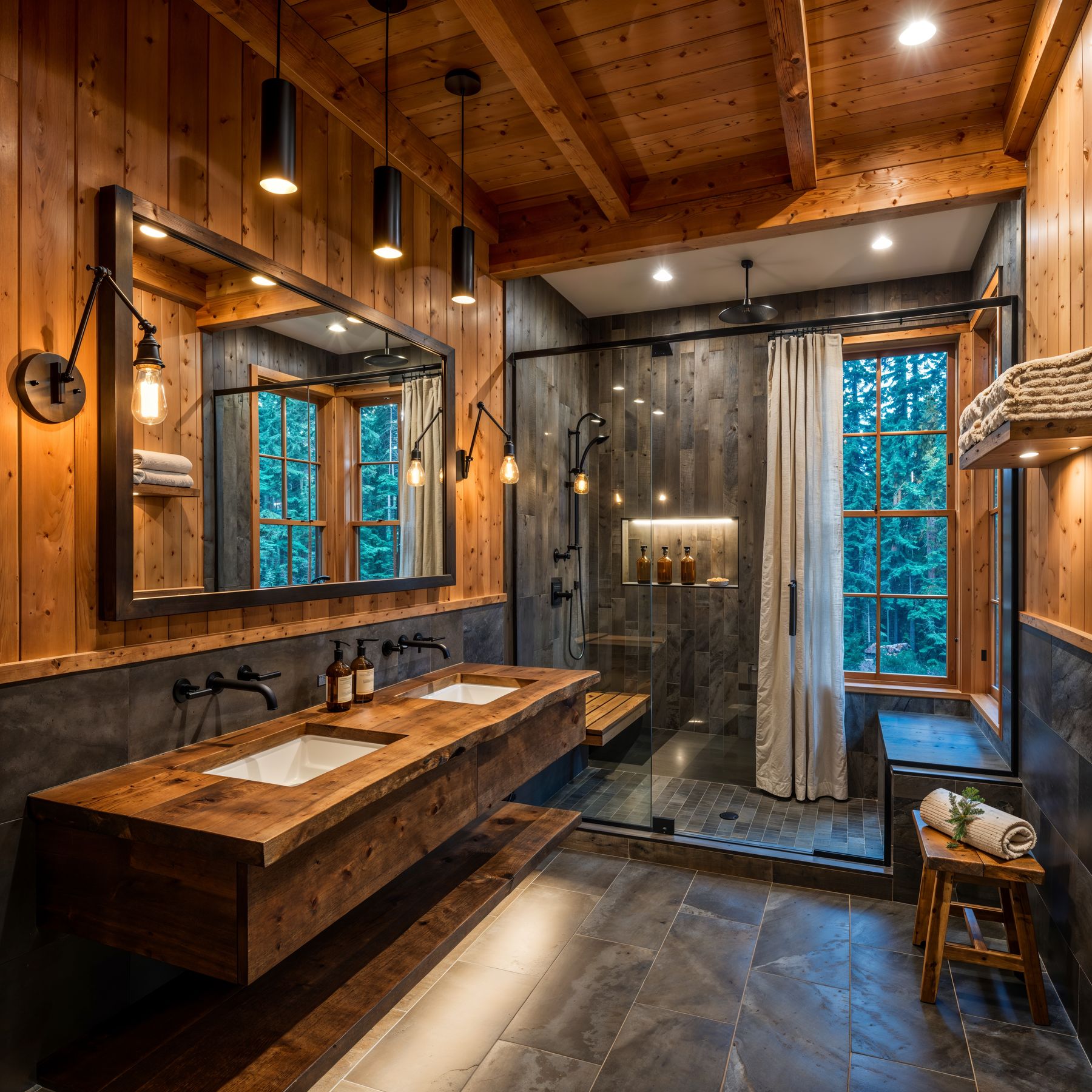 Primary bathroom, Packwood Mt. Rainier Cabin